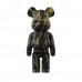 Статуэтка BEARBRICK чёрный с золотым