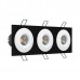 Встраиваемый светодиодный светильник Ledron LH07S-R SQ3 Black-White 3000K TRIAC