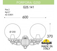 Светильник уличный настенный FUMAGALLI PORPORA/G250 G25.141.000.BYE27