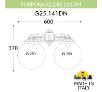 Светильник уличный настенный FUMAGALLI PORPORA/G250 G25.141.000.BYE27DN