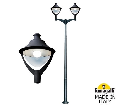 Парковый фонарь FUMAGALLI EKTOR 4000/MIDIPILAR/BEPPE 2L LED-HIP P50.372.A20.AXH27