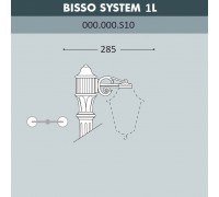 Консоль для паркового фонаря FUMAGALLI BISSO SYS 1L 000.000.S10.A0