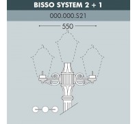 Консоль для паркового фонаря FUMAGALLI BISSO SYS 2L+1 000.000.S21.A0