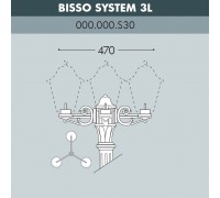 Консоль для паркового фонаря FUMAGALLI BISSO SYS 3L 000.000.S30.A0