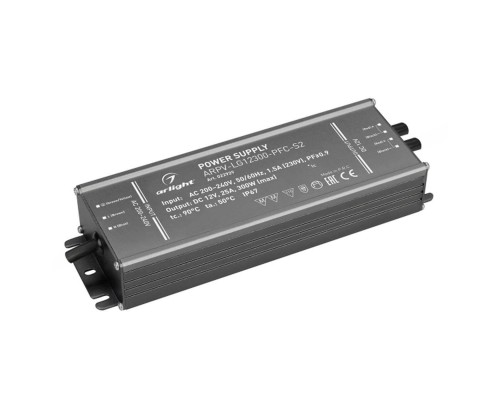 Блок питания Arlight ARPV-LG12300-PFC-S2 12V 300W IP67 022929(1)