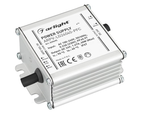 Блок питания Arlight ARPV-LG24040-PFC 24V 40W IP67 1,67A 029695