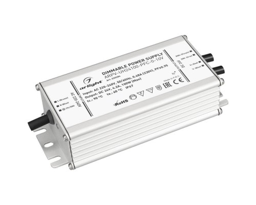 Блок питания Arlight ARPV-UH24100-PFC-0-10V 24V 100W IP67 4,2A 030284