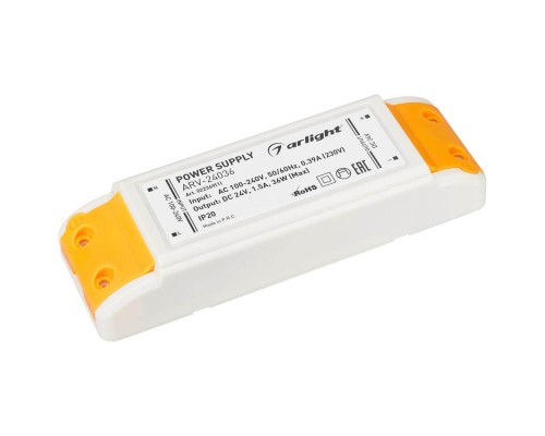 Блок питания Arlight ARV-24036 24V 36W IP20 1,5A 022369(1)