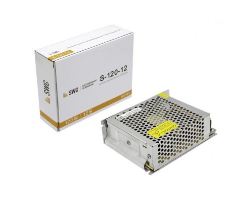 Блок питания SWG 12V 120W IP20 10A S-120-12 000160