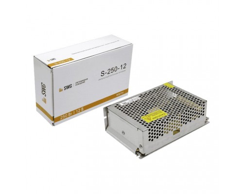 Блок питания SWG 12V 250W IP20 20,85A S-250-12 000114