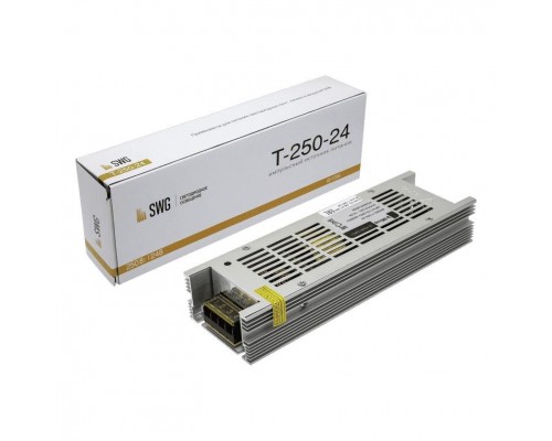 Блок питания SWG 24V 250W IP20 10,4A T-250-24 001035