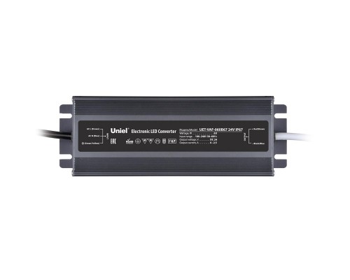 Блок питания Uniel 24V 60W IP67 2,5A UET-VAF-060B67 24V IP67 UL-00009366