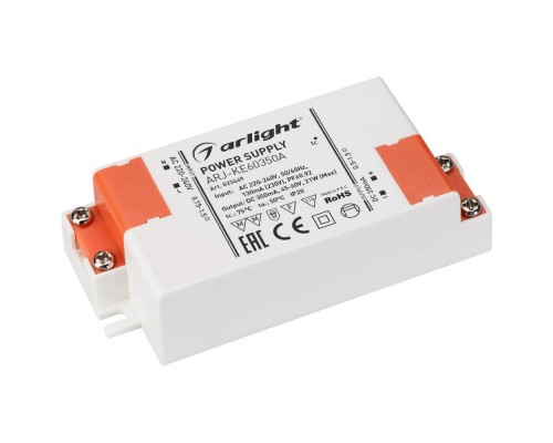 Драйвер Arlight ARJ-KE60350A 45-60V 21W IP20 0,35A 023449