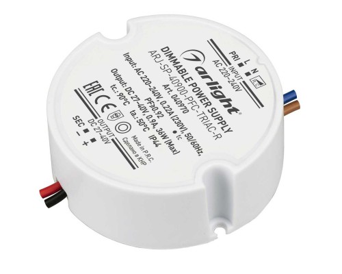 Драйвер Arlight ARJ-SP-40900-PFC-Triac-R 27-40V 36W IP44 0,9A 040970