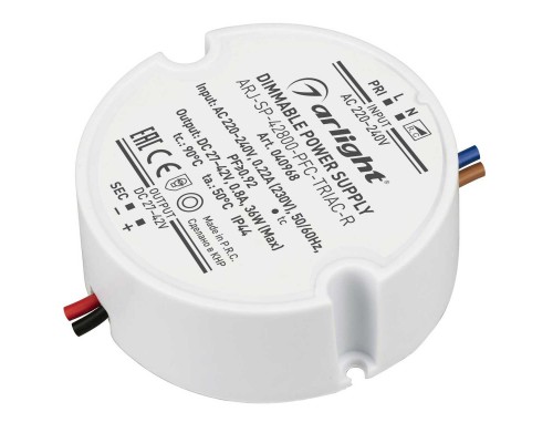 Драйвер Arlight ARJ-SP-42800-PFC-Triac-R 27-42V 36W IP44 0,8A 040968