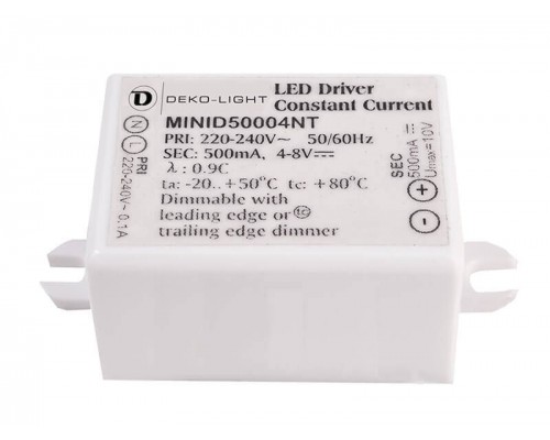 Драйвер Deko-Light MiniD50004NT 4-8V 4W IP65 0,5A 872014