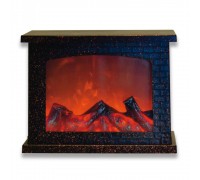 Фигурка светодиодная «Камин» 21x28см Uniel ULD-L2821-005/DNB/Red Brown Fireplace UL-00007291