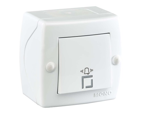 Кнопка звонка Mono Electric Octans IP20 белый 104-010101-107