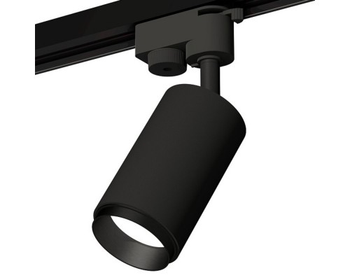 Комплект трекового однофазного светильника Ambrella light SBK/PBK черный песок/черный полированный XT6323041 (A2521, C6323, N6121)