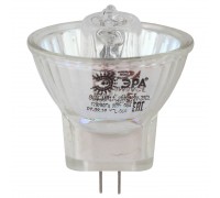 Лампа галогенная ЭРА GU4 50W 3000K прозрачная GU4-MR11-50W-12V-30CL Б0044749