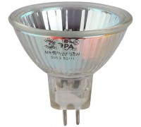 Лампа галогенная ЭРА GU5.3 35W 3000K прозрачная GU5.3-MR16-35W-12V-CL C0027355