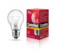 Лампа накаливания Camelion E27 75W 75/A/CL/E27 7278