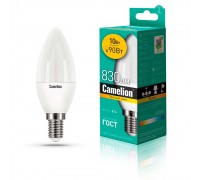 Лампа светодиодная Camelion E14 10W 3000K LED10-C35/830/E14 13559