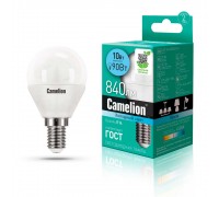 Лампа светодиодная Camelion E14 10W 4500K LED10-G45/845/E14 13567