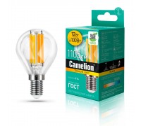 Лампа светодиодная Camelion E14 12W 3000K LED12-G45-FL/830/E14 13712