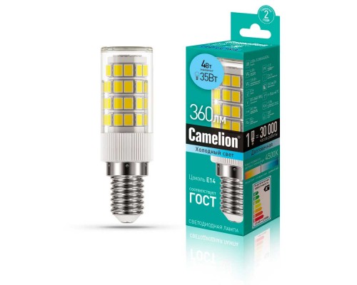 Лампа светодиодная Camelion E14 4W 4500K LED4-S105/845/E14 13156