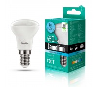 Лампа светодиодная Camelion E14 6W 4500K LED6-R50/845/E14 11659