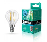 Лампа светодиодная Camelion E14 7W 4500K LED7-G45-FL/845/E14 13458