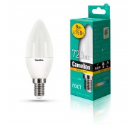 Лампа светодиодная Camelion E14 8W 3000K LED8-C35/830/E14 12385