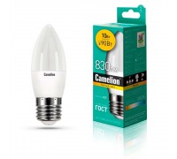 Лампа светодиодная Camelion E27 10W 3000K LED10-C35/830/E27 13560