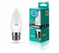 Лампа светодиодная Camelion E27 10W 4500K LED10-C35/845/E27 13562