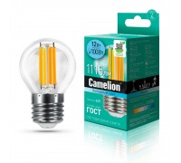 Лампа светодиодная Camelion E27 12W 4500K LED12-G45-FL/845/E27 13715