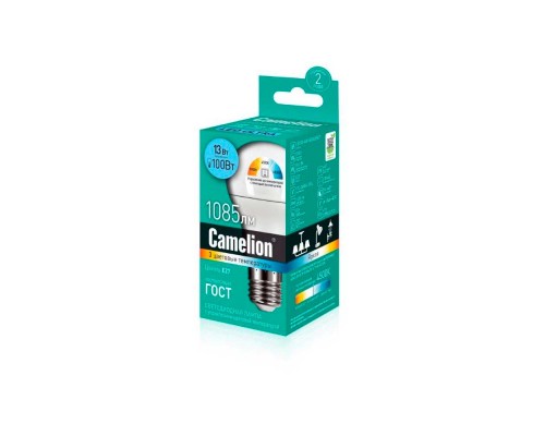 Лампа светодиодная Camelion E27 13W 3000-6500K LED13-A60/SD/845/E27 14747