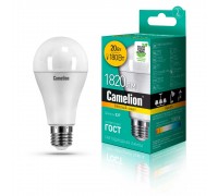 Лампа светодиодная Camelion E27 20W 3000K LED20-A65/830/E27 13164