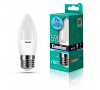 Лампа светодиодная Camelion E27 7W 4500K LED7-C35/845/E27 12078