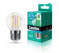 Лампа светодиодная Camelion E27 7W 4500K LED7-G45-FL/845/E27 13459