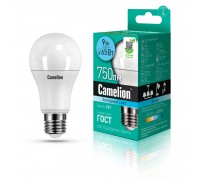 Лампа светодиодная Camelion E27 9W 4500K LED9-A60/845/E27 12044