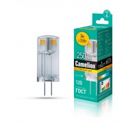 Лампа светодиодная Camelion G4 3W 3000K LED3-G4-JC-NF/830/G4 13700