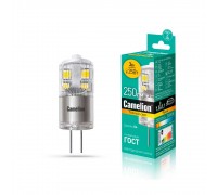 Лампа светодиодная Camelion G4 3W 3000K LED3-G4-JD-NF/830/G4 13862