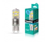 Лампа светодиодная Camelion G9 5W 4500K LED5-G9-NF/845/G9 13705