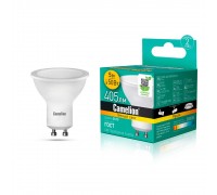 Лампа светодиодная Camelion GU10 5W 3000K LED5-GU10/830/GU10 10956