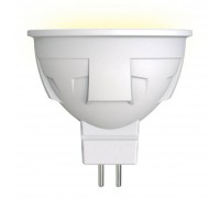 Лампа светодиодная диммируемая Uniel GU5.3 6W 3000K матовая LED-JCDR 6W/WW/GU5.3/FR/DIM PLP01WH UL-00003991