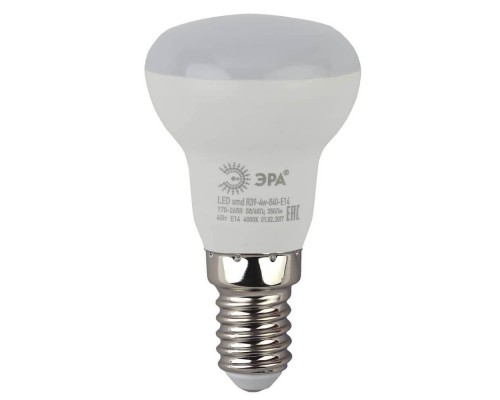 Лампа светодиодная ЭРА E14 4W 4000K матовая LED R39-4W-840-E14 Б0020555