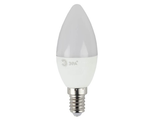 Лампа светодиодная ЭРА E14 9W 6000K матовая LED B35-9W-860-E14 Б0031403