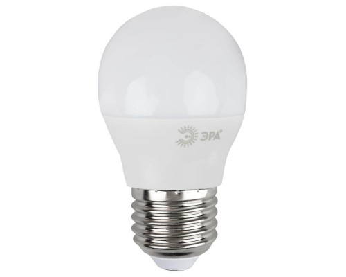 Лампа светодиодная ЭРА E27 7W 2700K матовая LED P45-7W-827-E27 Б0020550