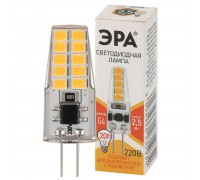 Лампа светодиодная ЭРА G4 2,5W 2700K прозрачная LED-JC-2,5W-220V-SLC-827-G4 Б0049091